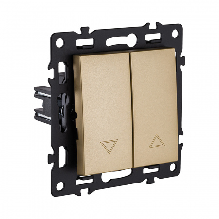 Механизм управления жалюзи 2-клавишный, золотой Kollinger Asthetik AS-013GD