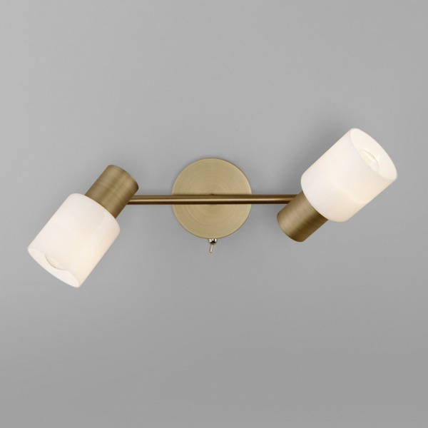 Настенный светильник с плафонами 20089/2 бронза Eurosvet Corso