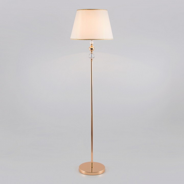 Классический торшер с абажуром 01072/1 золото Eurosvet Sortino