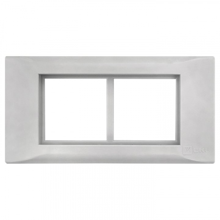 EKF PROxima Рамка+суппорт на 4 модуля (2 поста) для парапетного кабельного канала C-Line