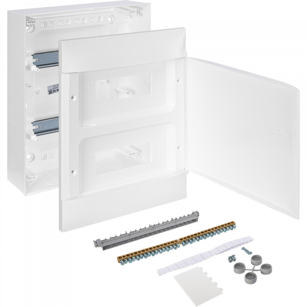 Legrand Practibox S Пластиковый щиток Навесной 2X12 Белая дверь