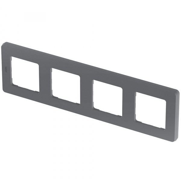 Legrand INSPIRIA Дымчатый Рамка - 4 поста