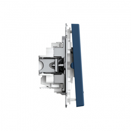 Systeme Electric ArtGallery Аквамарин Выключатель 2-клавишный с подсветкой, сх.5а, 10АХ, механизм, быстрозажим. клем.