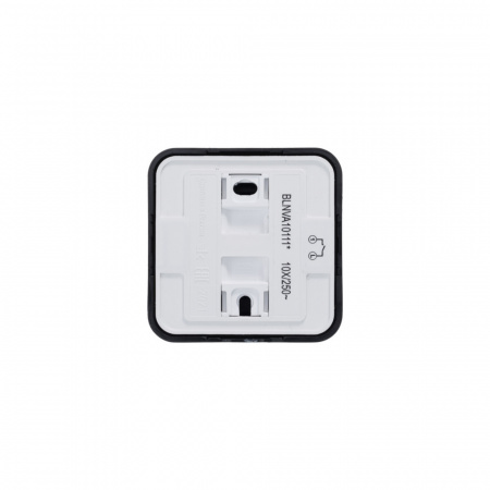 SE Blanca наруж Антрацит Выключатель 1-клавишный с подсветкой , 10А, 250B, изолир. пластина