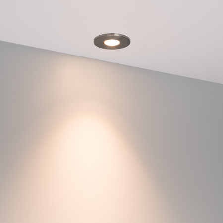 Arlight Светильник MS-GLORY-BUILT-R54-5W Warm3000 (NI, 38 deg, 230V) (IP54 Металл, 5 лет)