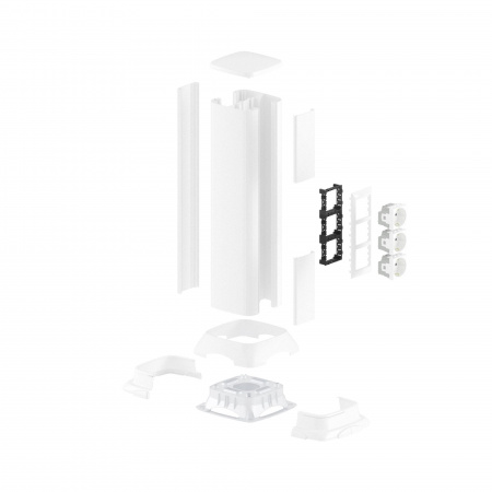 DKC Алюминиевая колонна, 0.5м, цвет белый