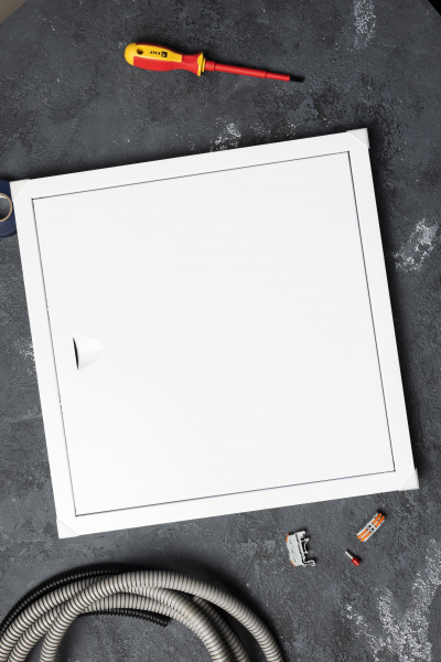 EKF Basic Люк ревизионный металл 400х400 (ШхВ внутр.)