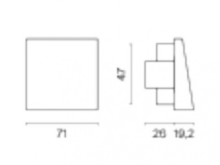Вывод кабеля VOLTUM S70, (шелк)