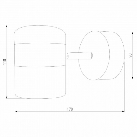 Настенный светильник 20165/1 LED белый / серебро Eurosvet Oskar