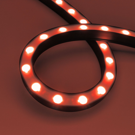 Arlight Грейзер DMX THOR-3D-F24-25x27mm 24V RGBW-Warm 3000 (24 W/m, IP65, 1m, wire x2) (Силикон)