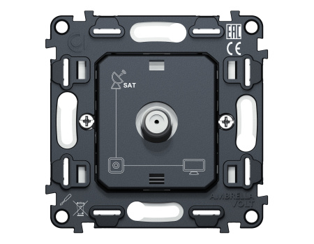 Механизм TV розетки SAT 5-2400MHz 3.5dB QUANT VM215