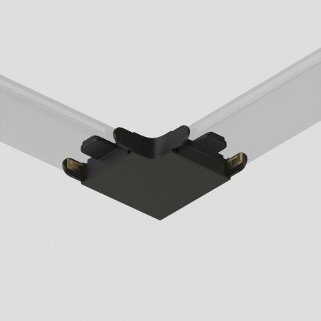 Соединитель угловой 90°, потолок–потолок, для треков Air, серия Base, пластик, чёрный
