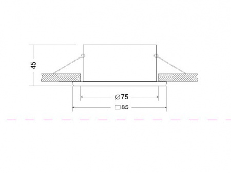 Встраиваемый светильник DL033-2-01B Maytoni Zoom