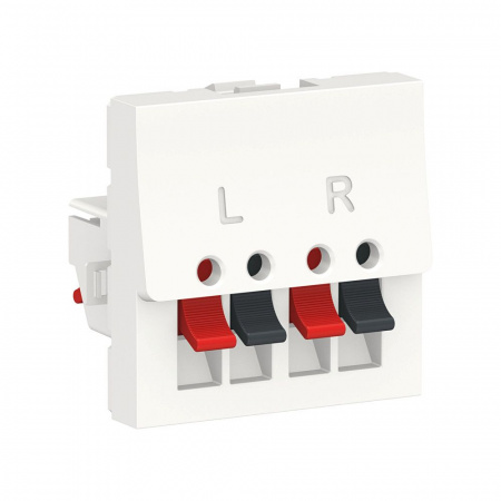 SE Unica Modular Бел Аудиорозетка, 2 модуля