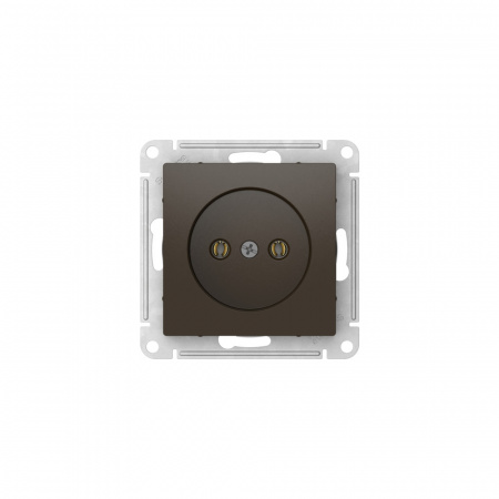 Systeme Electric AtlasDesign Мокко Розетка без заземления без шторок, 16А, мех., быстрозажим. клем.