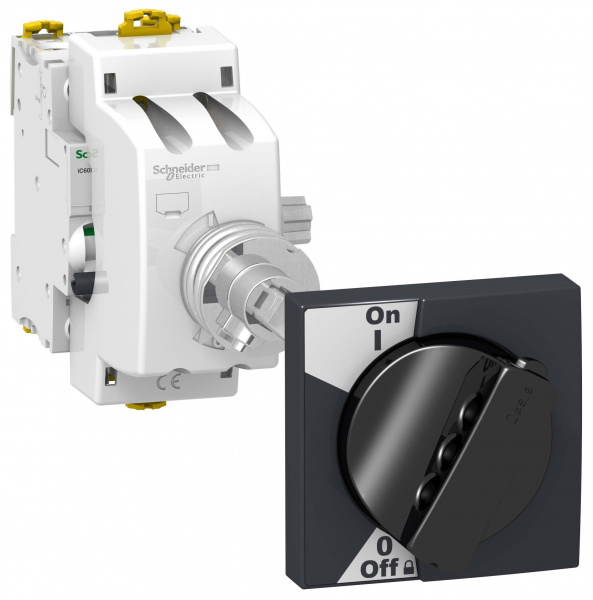 SE Acti 9 Черная Рукоятка поворотная с передаточным механизмом для iC60, iC60+Vigi