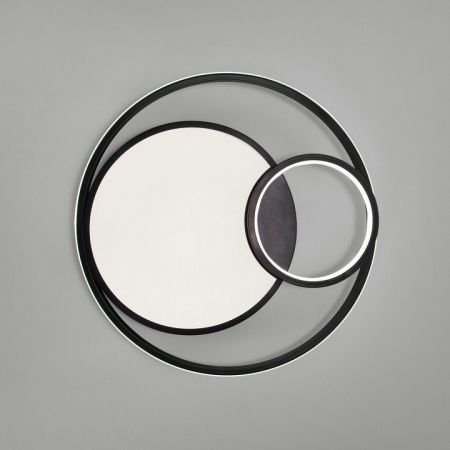 Потолочный светодиодный светильник с регулировкой яркости и цветовой температуры 90254/1 черный Eurosvet Jeremy