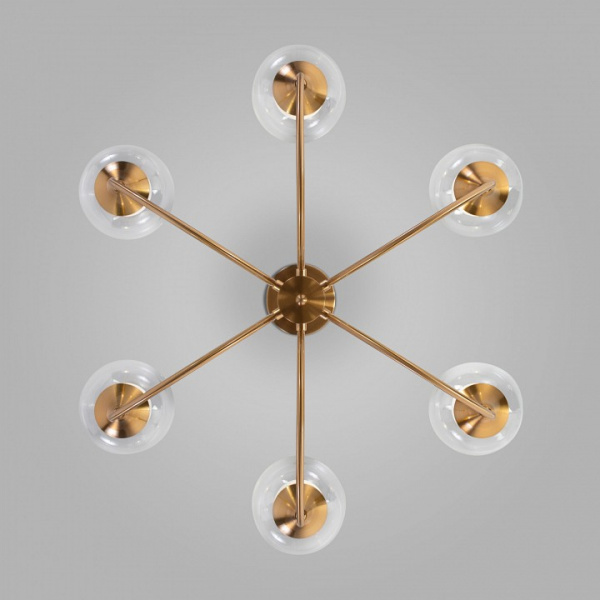 Подвесной светильник 70217/6 латунь Eurosvet Spritz