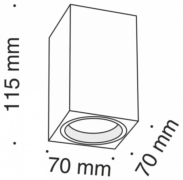 Потолочный светильник C011CL-01W Maytoni Focus