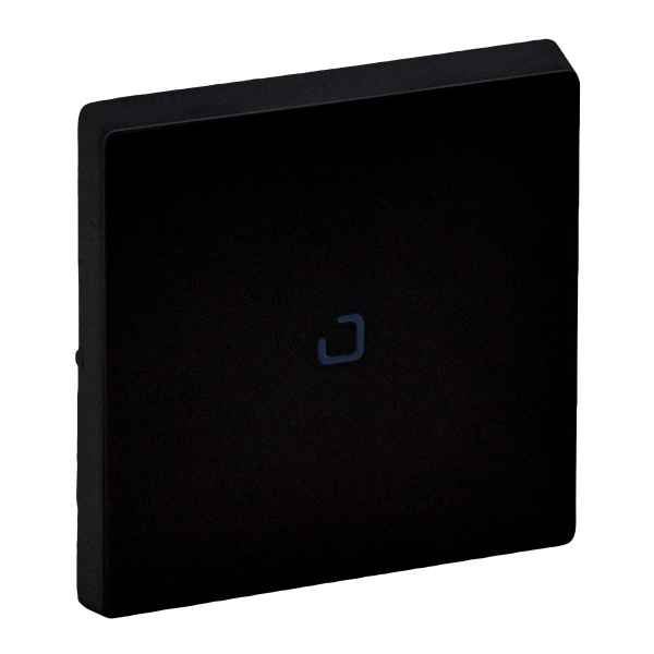 Legrand Valena LIFE. Лицевая панель для выключателя одноклавишного с подсветкой/индикацией. Антрацит.