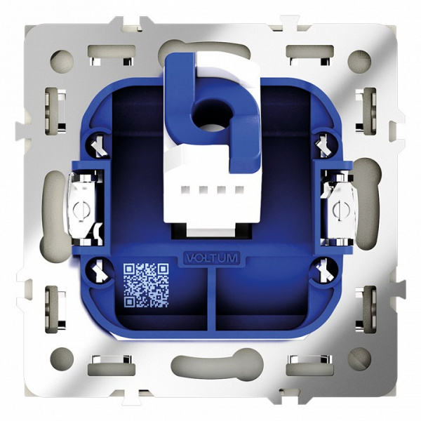 Розетка компьютерная встраиваемая VOLTUM S70 RJ45 кат.6, (сталь)