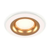 Комплект встраиваемого светильника Ambrella light Techno Spot XC7621005 SWH/PYG белый песок/золото желтое полированное (C7621, N7014)
