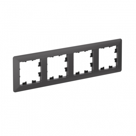 Systeme Electric AtlasDesign Air Базальт/дымчатый черный Рамка 4-ая Systeme Electric AtlasDesign Air Базальт/дымчатый черный Рамка 4-ая