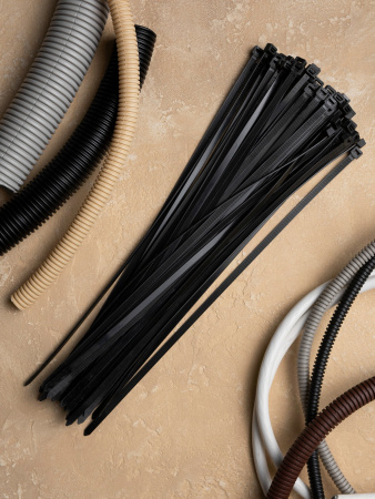 EKF Basic Хомут нейлоновый черный (8,2х500) (100шт.)