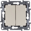 Legrand Etika Слоновая кость Выключатель 2-х клавишный, 10А, Винтовые клеммы