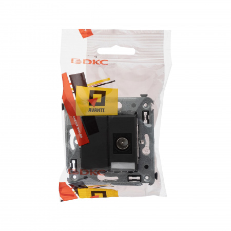 DKC Avanti Черный матовый Розетка TV одиночная