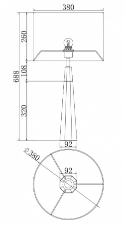 Настольный светильник Table & Floor Z030TL-01BS2 Maytoni Bianco