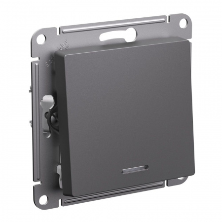 Systeme Electric AtlasDesign Базальт Переключатель 1-клавишный с подсветкой, сх.6а, 10АХ, механизм