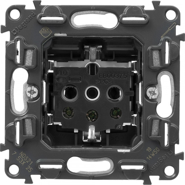 Legrand Valena Мех IN'MATIC Розетка с/з, винт.зажим