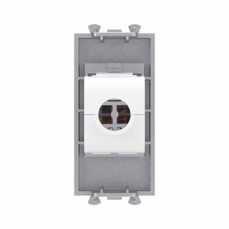 DKC Avanti Компьютерная розетка RJ-45 без шторки модульная, кат.6А, Закаленная сталь, 1 модуль