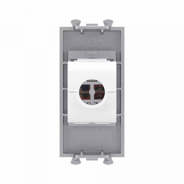 DKC Avanti Компьютерная розетка RJ-45 без шторки модульная, кат.6А, Закаленная сталь, 1 модуль