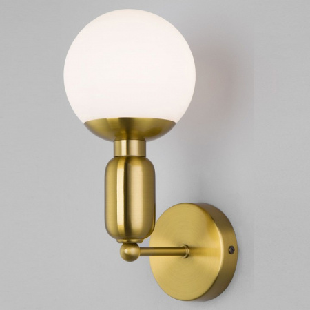 Настенный светильник со стеклянным плафоном 50251/1 латунь Eurosvet Bubble
