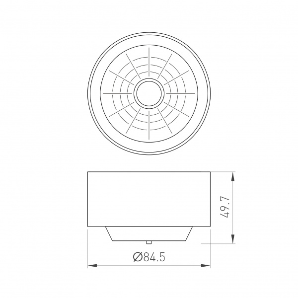 Рефлектор с посадочным кольцом LGD-REFLECTOR-RING-R85 (WH) (Arlight, Металл)