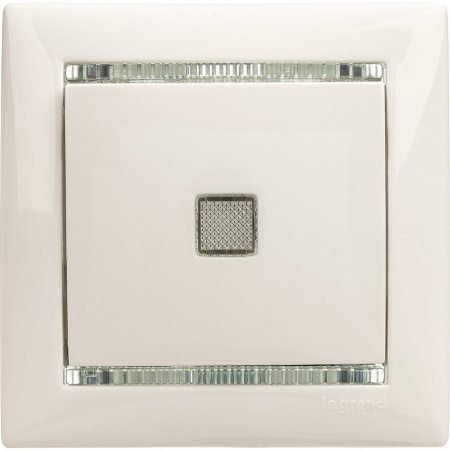 Legrand Valena Бел Выключатель 1-клавишный с подсветкой