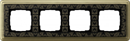 Gira ClassiX Art Бронза/Черный Рамка 4-ая