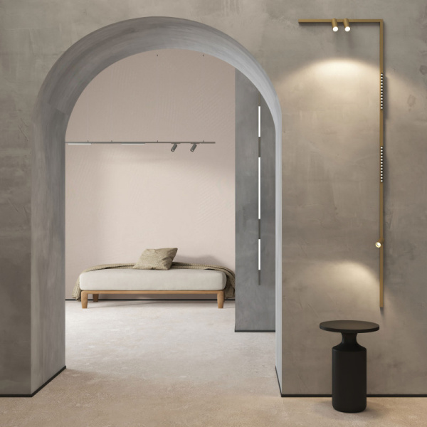 DK5741-SB Светильник для трека SHINE SPOT со светодиодом, D45*H100, 48V DC, 10W, RA?90, 3000K, IP20, сатинированная латунь, алюминий