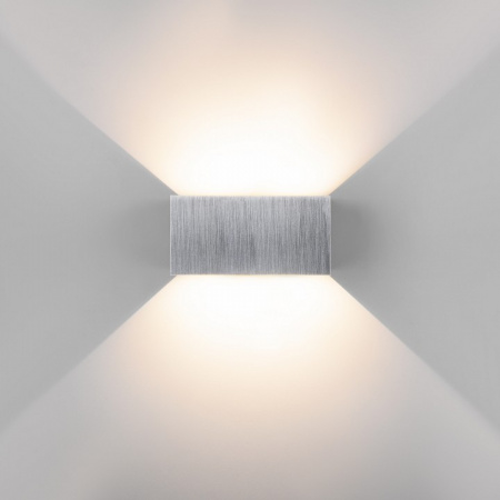 Уличный настенный светодиодный светильник WINNER DOUBLE LED IP54 35137/W алюминий Elektrostandard Winner a057137