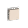 Systeme Electric AtlasDesign Бежевый Розетка с заземл. со шторк. с крышкой, 16А,IP20,мех., быстрозажим. клем.