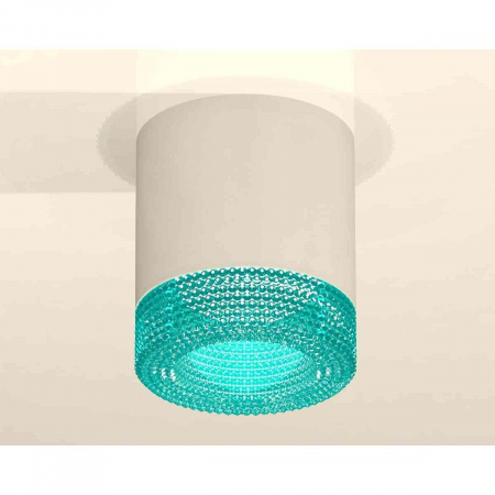 Комплект накладного светильника Ambrella light Techno Spot XS7401023 SWH/BL белый песок/голубой (C7401, N7194)