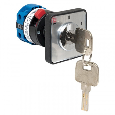 EKF PROxima Переключатель кулачковый ПК-1-112 10А 2P «0-1» с ключом