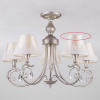 Классическая люстра с абажурами 60069/5 серебро Eurosvet Incanto