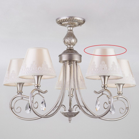 Классическая люстра с абажурами 60069/5 серебро Eurosvet Incanto