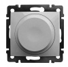 Legrand Valena Classic Алюминий Светорегулятор поворотный универсальный 2-проводный 5-300 Вт