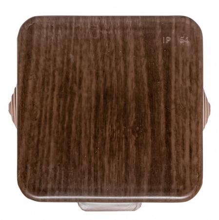 EKF PROxima Коробка распаячная КМР-030-036 пылевлагозащитная, 4 мембранных ввода (65х65х50) тёмное дерево