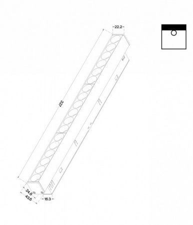 Трековый светильник TR031-2-18W3K-B Maytoni Points