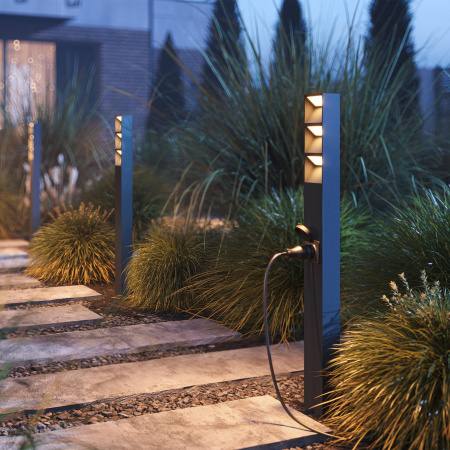 Arlight Светильник LGD-TILLIS-BOLL-SOCKET-H900-12W Warm3000 (GR, 92 deg, 230V) (IP54 Металл, 3 года)